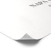 Poster Minimal Wedding Welcome Sign (Coin)