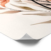 Poster Minimalisme de la Fleur de Pêcher (Coin)