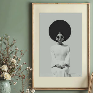 Poster Minimalisme de l'humeur : Striking B&W Fashion Por
