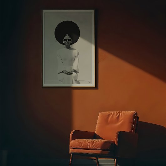 Poster Minimalisme de l'humeur : Striking B&W Fashion Por