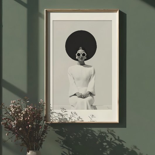 Poster Minimalisme de l'humeur : Striking B&W Fashion Por