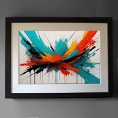 Poster Minimalisme d'impressionnisme Abstrait moderne 3:2