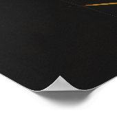 Poster Minimalisme Doré Vertical (Coin)