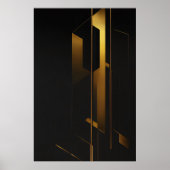 Poster Minimalisme Doré Vertical (Devant)