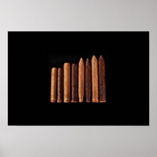 Poster Minimalisme du tabac à cigares cubain (Devant)