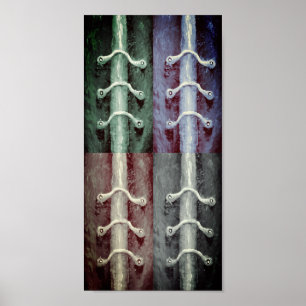 Poster Minimalisme industriel Couleurs Design abstrait