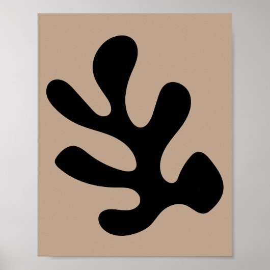 Poster Minimalist Abstract Algae Matisse Style (Devant)
