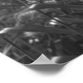 Poster Minimalist abstract nature print black and white (Coin)