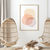 Minimalist Abstract Pastel Watercolor Shapes