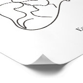 Poster Minimalist Couple Line Art Custom Names (Coin)