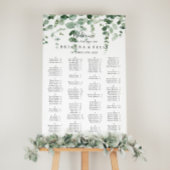 Poster Minimalist Eucalyptus Alphabetical Seating Chart