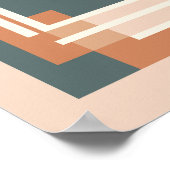 Poster Minimalist Geometric Blocks and Lines (Coin)