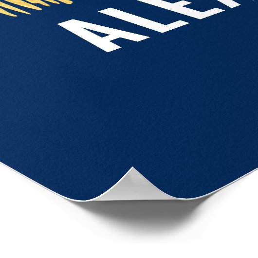 Poster Minimalist Gold Grad Cap Stylish Script Graduation (Coin)