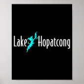 Poster Minimalist Lake Hopatcong - New Jersey (Devant)