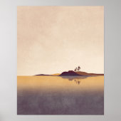 Poster Minimalist Lake Reflection Wall Art for Livingroom (Devant)