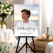 Poster Minimalist Memory Photo Custom Celebration of Life