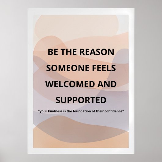 Poster Minimalist Motivational Wall Art Print/Inspiration (Devant)