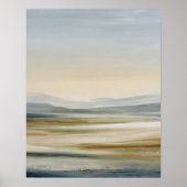 Poster Minimalist Rolling Terrain Abstract Wall Art (Devant)