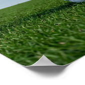 Poster Minimalist Rugby Helmet on Grass (Coin)