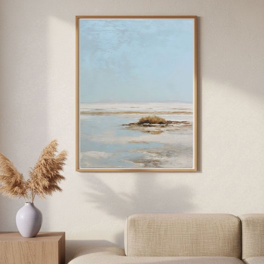 Poster Minimalist Salt Flat Abstract Landscape Art