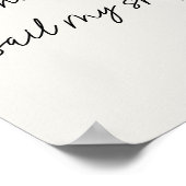 Poster Minimalist Script Storms Quote Louisa May Alcott (Coin)