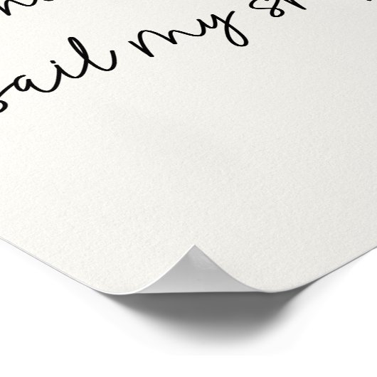 Poster Minimalist Script Storms Quote Louisa May Alcott (Coin)