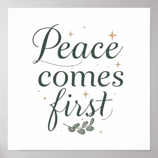 Poster Minimalist Self Care and Zen Saying (Devant)