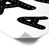 Poster Minimalist Stitched Monogram A - Geometric Pattern (Coin)