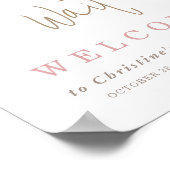 Poster Minimalist Teddy Bear Baby Shower Welcome (Coin)