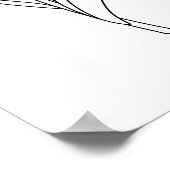 Poster Minimalist Tulip Line Drawing (Coin)