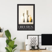 Poster Minimalist Vases Art Print Serenity Still Life (Bureau à domicile)
