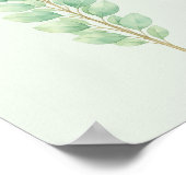 Poster Minimaliste Aquarelle Feuillage Botanique (Coin)