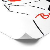 Poster minimaliste "belle femme" (Coin)