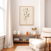 Poster Minimaliste Botanique Boho