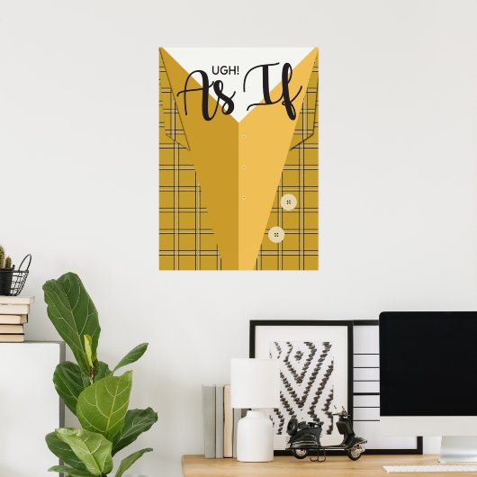 Poster minimaliste Clueless (Bureau à domicile)