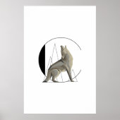 Poster minimaliste Coyote / Wolf C (Devant)