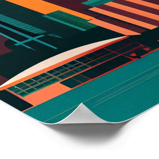 Poster Minimaliste de Calgary (Coin)