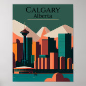 Poster Minimaliste de Calgary (Devant)
