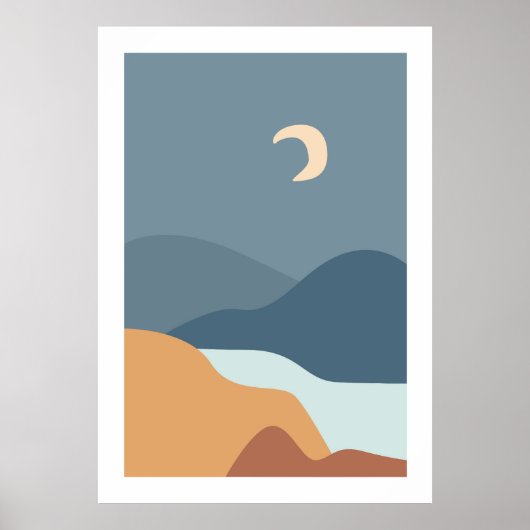 Poster minimaliste de saumonier (Devant)