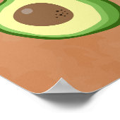 Poster Minimaliste des fruits Avocado (Coin)