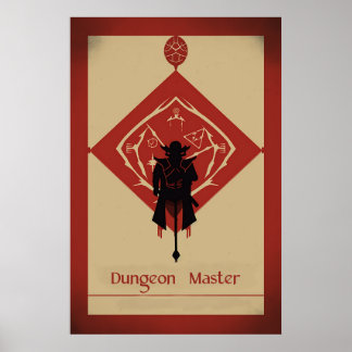 Poster minimaliste du maître Dungeon