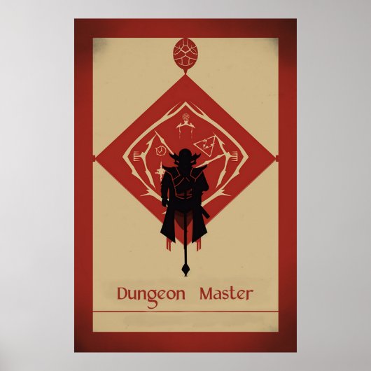 Poster minimaliste du maître Dungeon (Devant)