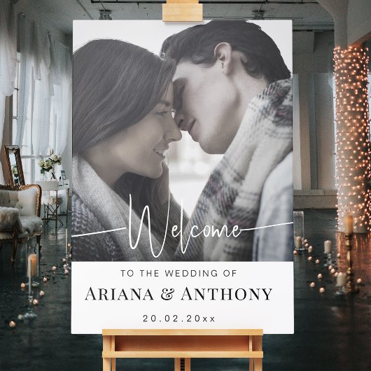 Poster minimaliste Elegant Wedding Affiche de bien