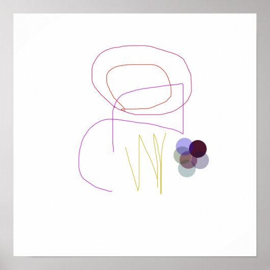 Poster Minimaliste et géométrique (Devant)