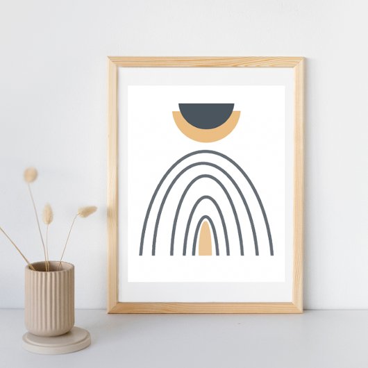 Poster minimaliste géométrique Abstrait moderne