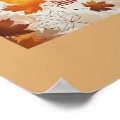Poster minimaliste "Hello Autumn" - Moderne (Coin)