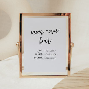 Poster Minimaliste Hello Baby Modern Mom Osa Bar