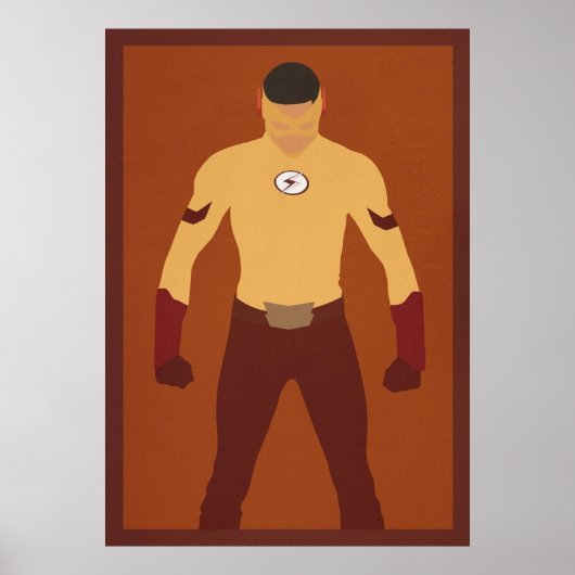 Poster Minimaliste Kid Flash Wally West (Devant)