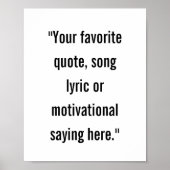 Poster minimaliste moderne personnalisé (Devant)