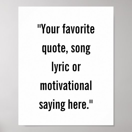 Poster minimaliste moderne personnalisé (Devant)